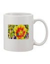 Bee Cactus Watercolor Design 11 oz Coffee Mug - Expertly Crafted Drinkware-11 OZ Coffee Mug-TooLoud-White-Davson Sales