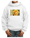 Bee Cactus with Text Youth Hoodie Pullover Sweatshirt-Youth Hoodie-TooLoud-White-XS-Davson Sales