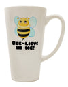 Bee-inspired Conical Latte Coffee Mug - Crafted for the Discerning Coffee Enthusiast - TooLoud-Conical Latte Mug-TooLoud-White-Davson Sales