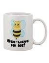 Bee-inspired Printed 11 oz Coffee Mug - TooLoud-11 OZ Coffee Mug-TooLoud-White-Davson Sales