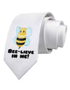 Bee-lieve In Me Printed White Necktie