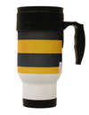 Bee Stripe Costume Stainless Steel 14oz Travel Mug All Over Print-Travel Mugs-TooLoud-White-Davson Sales