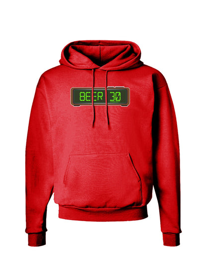 Beer 30 - Digital Clock Dark Hoodie Sweatshirt by TooLoud-Wall Clock-TooLoud-Red-Small-Davson Sales