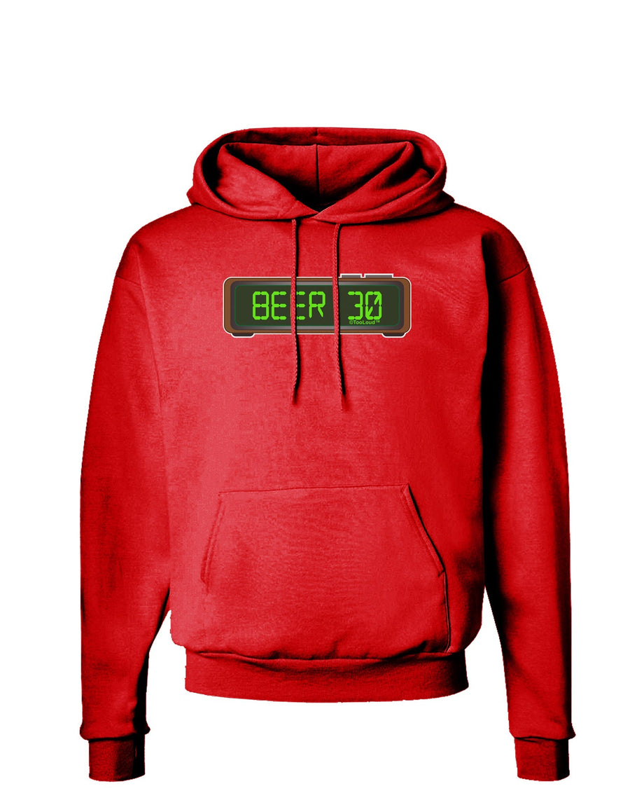 Beer 30 - Digital Clock Dark Hoodie Sweatshirt by TooLoud-Wall Clock-TooLoud-Black-Small-Davson Sales