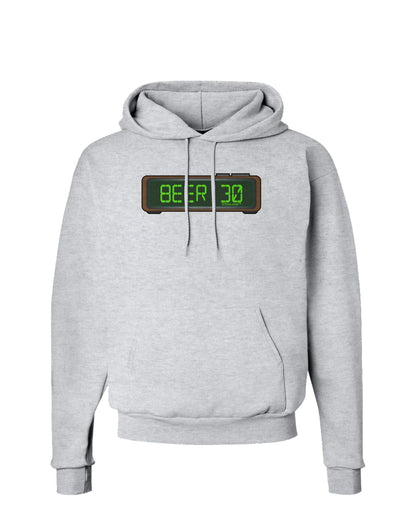Beer 30 - Digital Clock Hoodie Sweatshirt by TooLoud-Wall Clock-TooLoud-AshGray-Small-Davson Sales