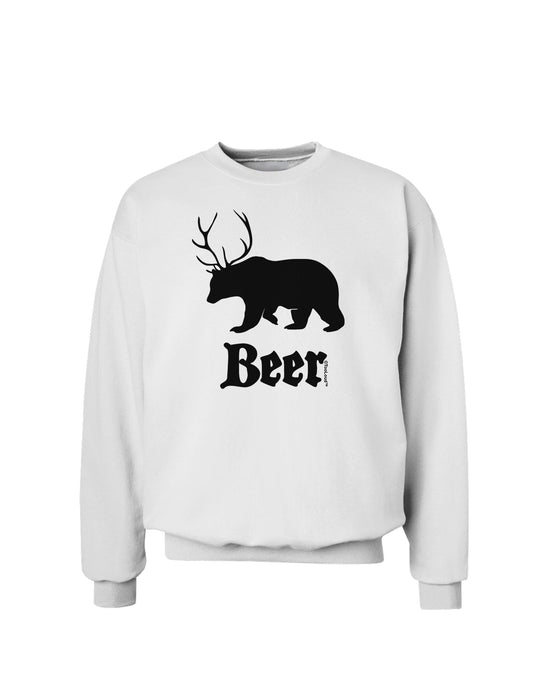 Beer Animal Sweatshirt-Sweatshirts-TooLoud-White-Small-Davson Sales