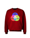 Beer Boy and Games Diagram Adult Dark Sweatshirt-Sweatshirts-TooLoud-Deep-Red-Small-Davson Sales