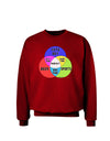 Beer Boy and Sports Diagram Adult Dark Sweatshirt-Sweatshirts-TooLoud-Deep-Red-Small-Davson Sales