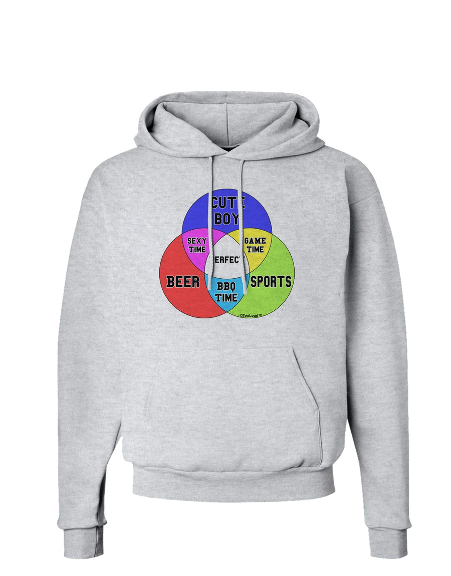 Beer Boy and Sports Diagram Hoodie Sweatshirt-Hoodie-TooLoud-White-Small-Davson Sales