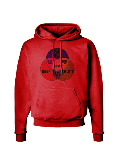 Beer Boy and Sports Diagram Hoodie Sweatshirt-Hoodie-TooLoud-Red-Small-Davson Sales