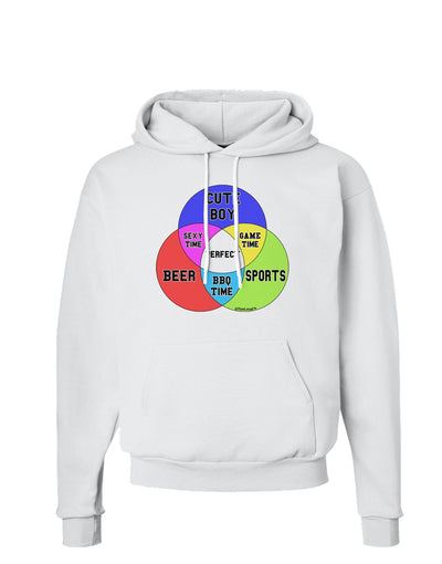 Beer Boy and Sports Diagram Hoodie Sweatshirt-Hoodie-TooLoud-White-Small-Davson Sales