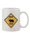 Beer Crossing Design 11 oz Coffee Mug - Expertly Crafted Drinkware TooLoud-11 OZ Coffee Mug-TooLoud-White-Davson Sales