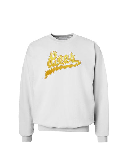 Beer Jersey Sweatshirt-Sweatshirts-TooLoud-White-Small-Davson Sales