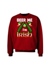 Beer Me I'm Irish Adult Dark Sweatshirt-Sweatshirts-TooLoud-Deep-Red-Small-Davson Sales