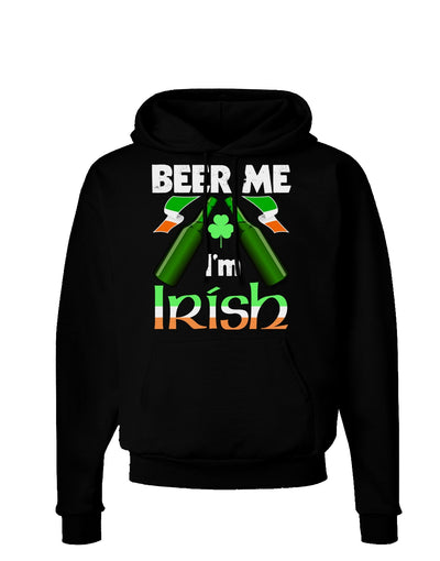 Beer Me I'm Irish Dark Hoodie Sweatshirt-Hoodie-TooLoud-Black-Small-Davson Sales