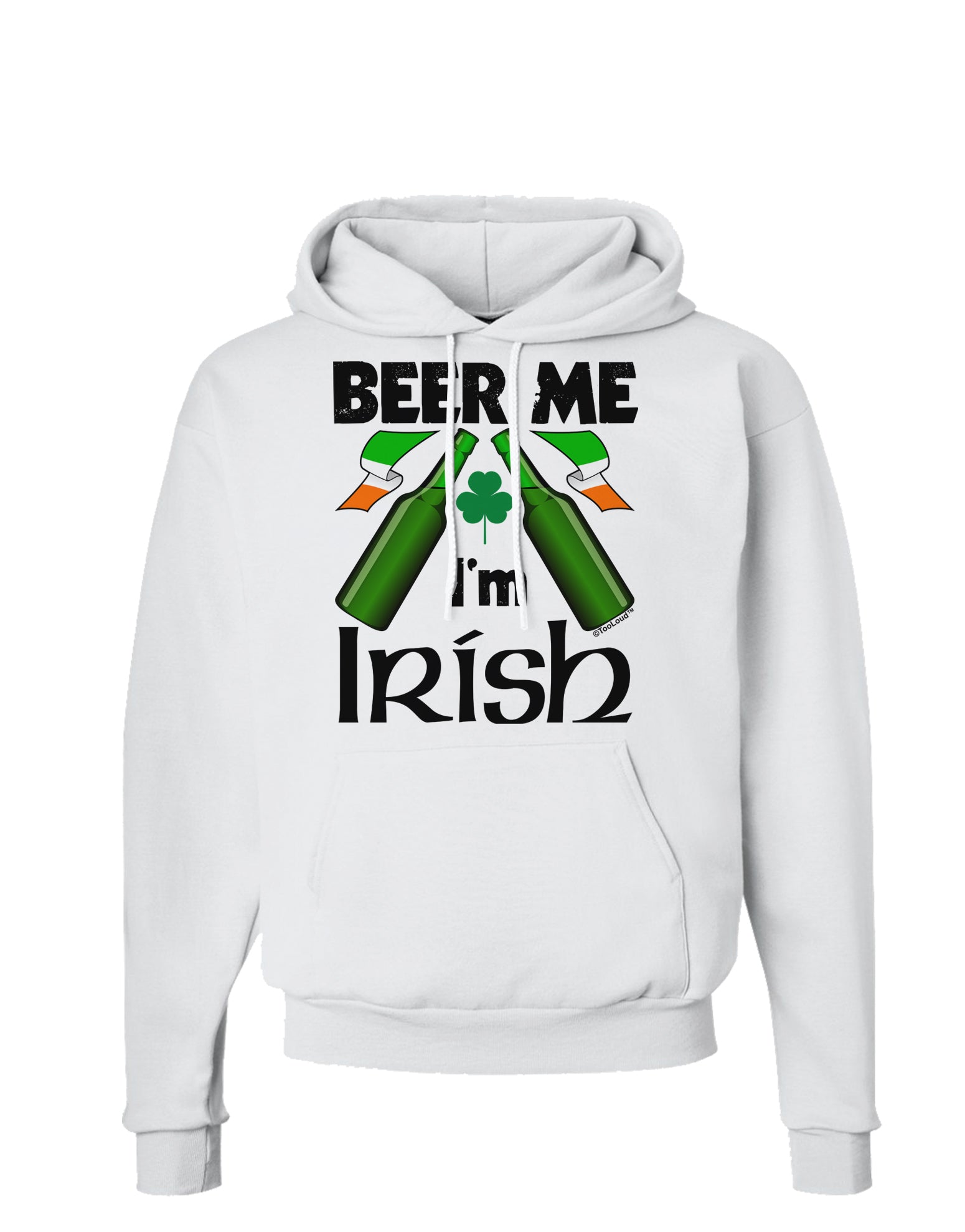 Beer Me I'm Irish Hoodie Sweatshirt-Hoodie-TooLoud-White-Small-Davson Sales