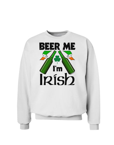 Beer Me I'm Irish Sweatshirt-Sweatshirts-TooLoud-White-Small-Davson Sales