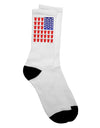 Beer Pong Flag Crew Socks - Enhance Your Style with a Touch of Fun - TooLoud-Socks-TooLoud-White-Ladies-4-6-Davson Sales