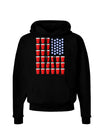 Beer Pong Flag Dark Hoodie Sweatshirt-Hoodie-TooLoud-Black-Small-Davson Sales