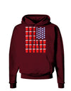 Beer Pong Flag Dark Hoodie Sweatshirt-Hoodie-TooLoud-Maroon-Small-Davson Sales