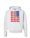 Beer Pong Flag Hoodie Sweatshirt-Hoodie-TooLoud-White-Small-Davson Sales