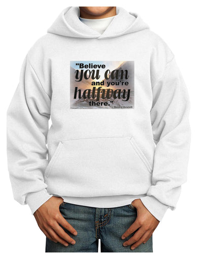 Believe You Can T Roosevelt Youth Hoodie Pullover Sweatshirt by TooLoud-Youth Hoodie-TooLoud-White-XS-Davson Sales