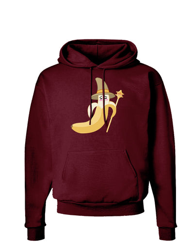 Ben Banana Wizard - Cute Fruit Halloween Dark Hoodie Sweatshirt-Hoodie-TooLoud-Maroon-Small-Davson Sales