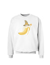 Ben Banana Wizard - Cute Fruit Halloween Sweatshirt-Sweatshirts-TooLoud-White-Small-Davson Sales