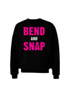 Bend and Snap Pink Text Adult Dark Sweatshirt-Sweatshirts-TooLoud-Black-Small-Davson Sales