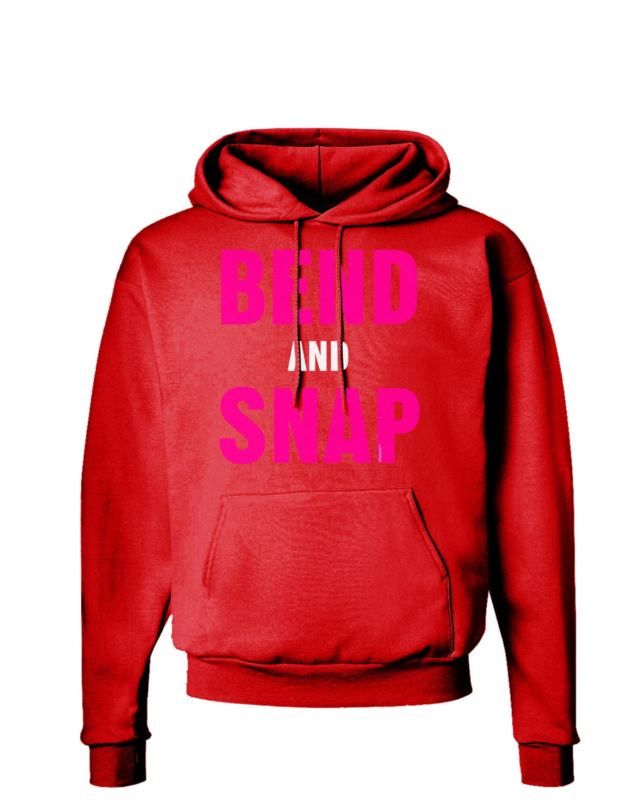 Bend and Snap Pink Text Dark Hoodie Sweatshirt-Hoodie-TooLoud-Black-Small-Davson Sales