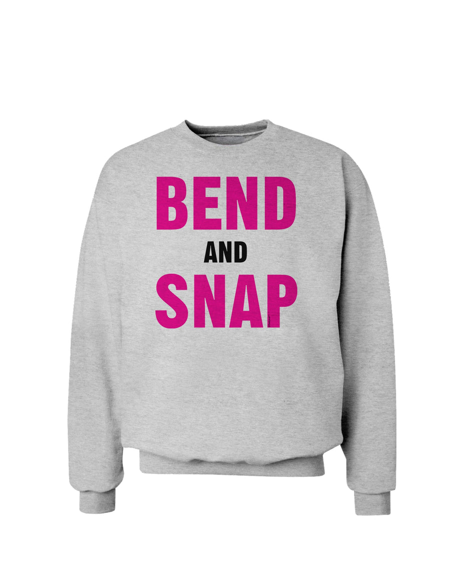 Bend and Snap Pink Text Sweatshirt-Sweatshirts-TooLoud-White-Small-Davson Sales