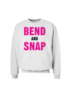 Bend and Snap Pink Text Sweatshirt-Sweatshirts-TooLoud-White-Small-Davson Sales