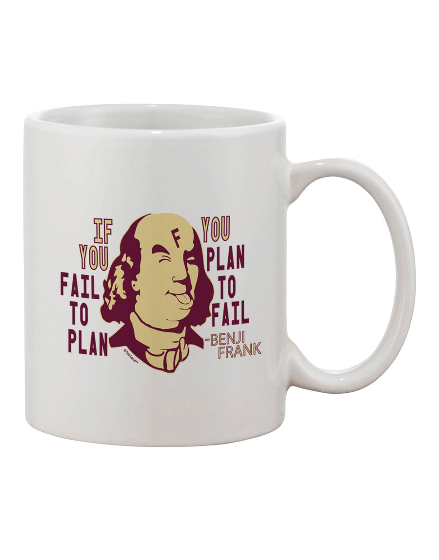 Benjamin Franklin Printed 11 oz Coffee Mug - A Must-Have for the Discerning Drinkware Enthusiast-11 OZ Coffee Mug-TooLoud-Davson Sales