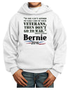 Bernie on Veterans and War Youth Hoodie Pullover Sweatshirt-Youth Hoodie-TooLoud-White-XS-Davson Sales