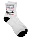 Bernie Sanders' Insight on Employment and Poverty Short Socks- TooLoud-Socks-TooLoud-White-Ladies-4-6-Davson Sales