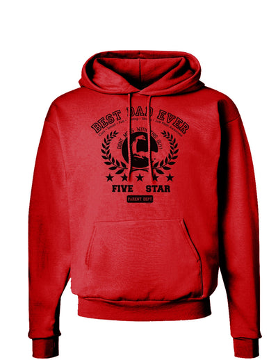 Best Dad Ever Collegiate Hoodie Sweatshirt-Hoodie-TooLoud-Red-Small-Davson Sales