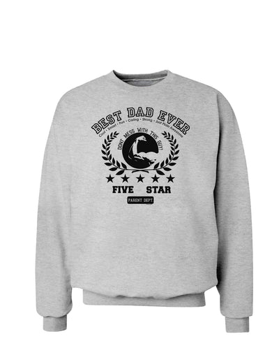 Best Dad Ever Collegiate Sweatshirt-Sweatshirts-TooLoud-AshGray-Small-Davson Sales