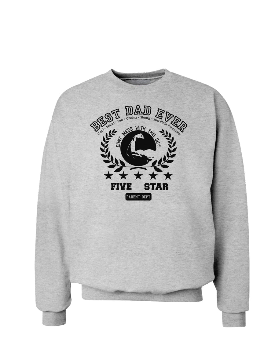 Best Dad Ever Collegiate Sweatshirt-Sweatshirts-TooLoud-White-Small-Davson Sales