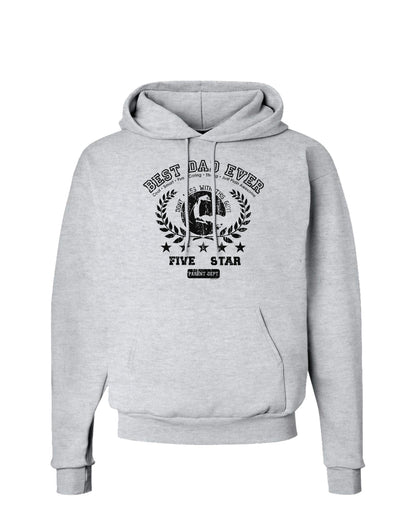 Best Dad Ever Distressed Collegiate Hoodie Sweatshirt-Hoodie-TooLoud-AshGray-Small-Davson Sales