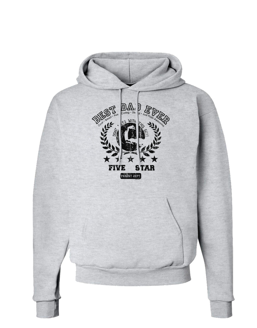 Best Dad Ever Distressed Collegiate Hoodie Sweatshirt-Hoodie-TooLoud-White-Small-Davson Sales