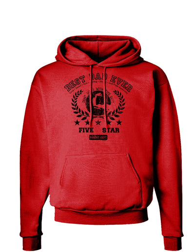 Best Dad Ever Distressed Collegiate Hoodie Sweatshirt-Hoodie-TooLoud-Red-Small-Davson Sales