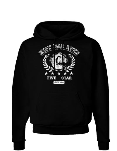 Best Dad Ever Distressed CollegiateDark Hoodie Sweatshirt-Hoodie-TooLoud-Black-Small-Davson Sales