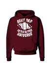 Best Dad in the Entire Universe Dark Hoodie Sweatshirt-Hoodie-TooLoud-Maroon-Small-Davson Sales