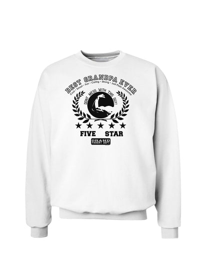 Best Grandpa Ever Collegiate Sweatshirt-Sweatshirts-TooLoud-White-Small-Davson Sales