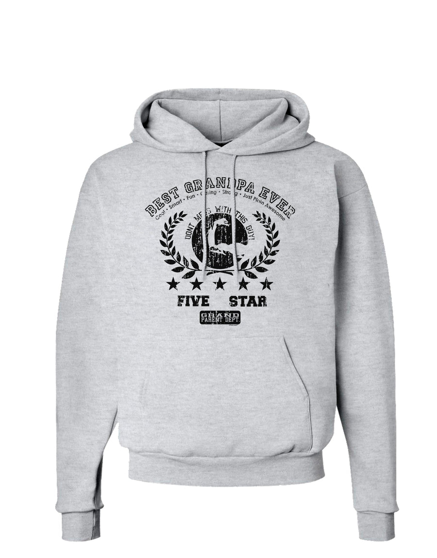 Best Grandpa Ever Distressed Collegiate Hoodie Sweatshirt-Hoodie-TooLoud-White-Small-Davson Sales