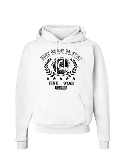 Best Grandpa Ever Distressed Collegiate Hoodie Sweatshirt-Hoodie-TooLoud-White-Small-Davson Sales