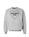 Best Mom Ever Heart Text Sweatshirt-Sweatshirts-TooLoud-AshGray-Small-Davson Sales