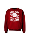 Best Mom in the Entire Universe Adult Dark Sweatshirt by TooLoud-Sweatshirts-TooLoud-Deep-Red-Small-Davson Sales