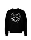 Best Mom - Wreath Design Adult Dark Sweatshirt by TooLoud-Sweatshirts-TooLoud-Black-Small-Davson Sales