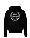 Best Mom - Wreath Design Dark Hoodie Sweatshirt by TooLoud-Hoodie-TooLoud-Black-Small-Davson Sales